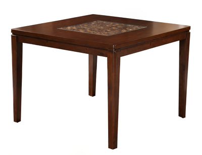 Alpine Furniture Granada Pub Table, Brown Merlot