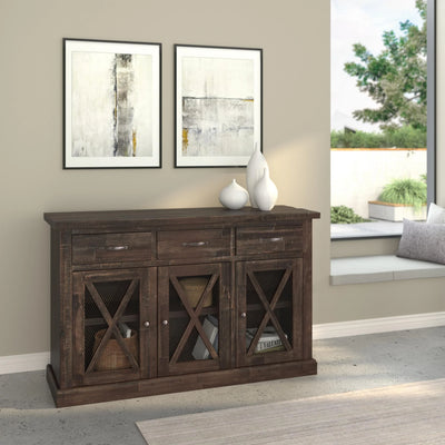 Alpine Furniture Newberry Sideboard, Salvaged Grey