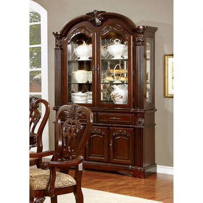 Furniture of America Clay Traditional Multi-Storage Hutch and Buffet