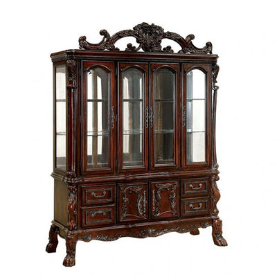 Furniture of America Ellas Traditional Multi-Storage Hutch and Buffet